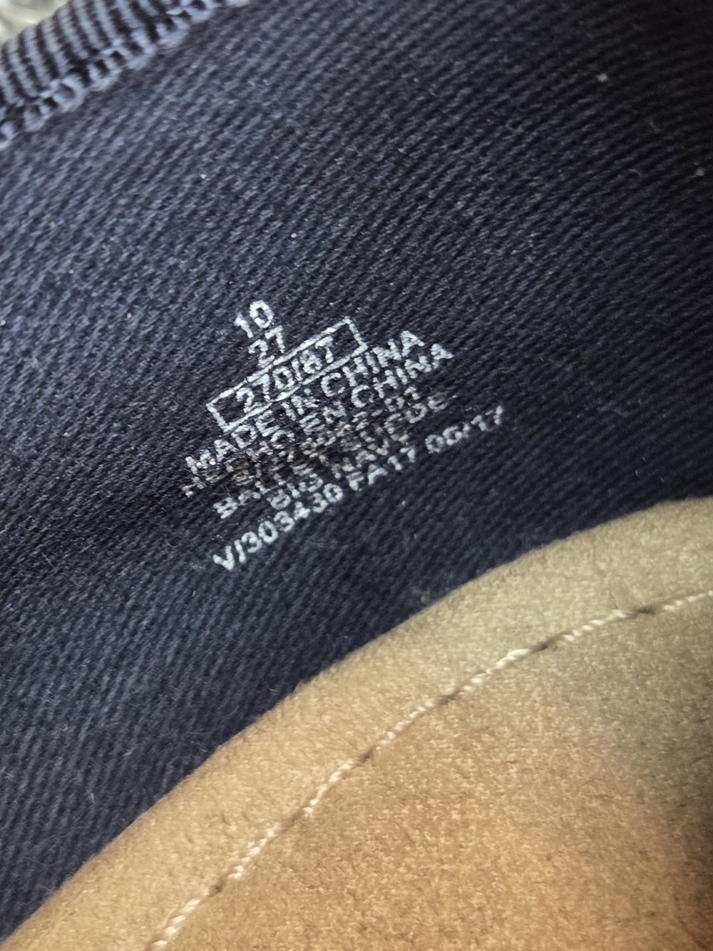 Old Navy navy suede-look ballet flats with a bow, size 10 - Picture 3 of 10